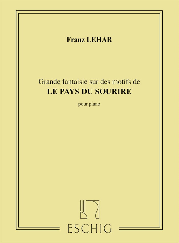 Pays Du Sourire Fant. Piano